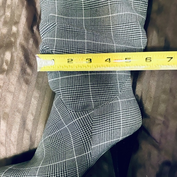 TALBOTS RUCHED SLOUCHED DRESS BOOTS SPARKLY SILVER/BLACK SIZE 6M - Picture 11 of 12